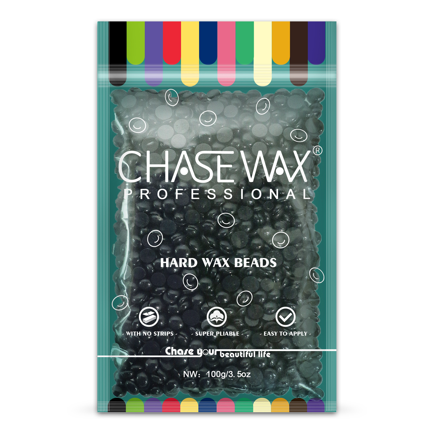 CHASE WAX 100G BLACK HARD WAX BEADS