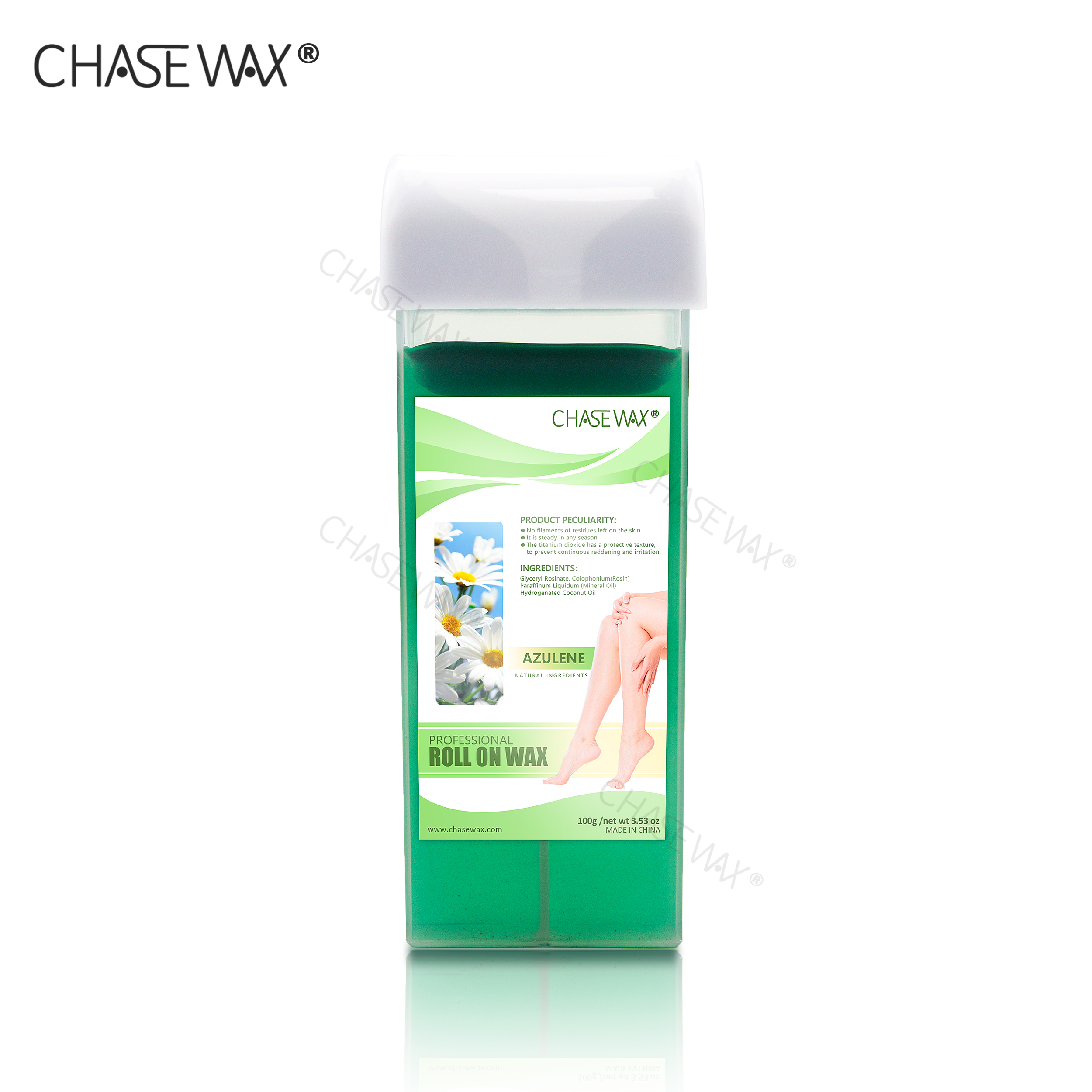 CHASE WAX 100G AZULENE ROLL ON CARTRIDGE