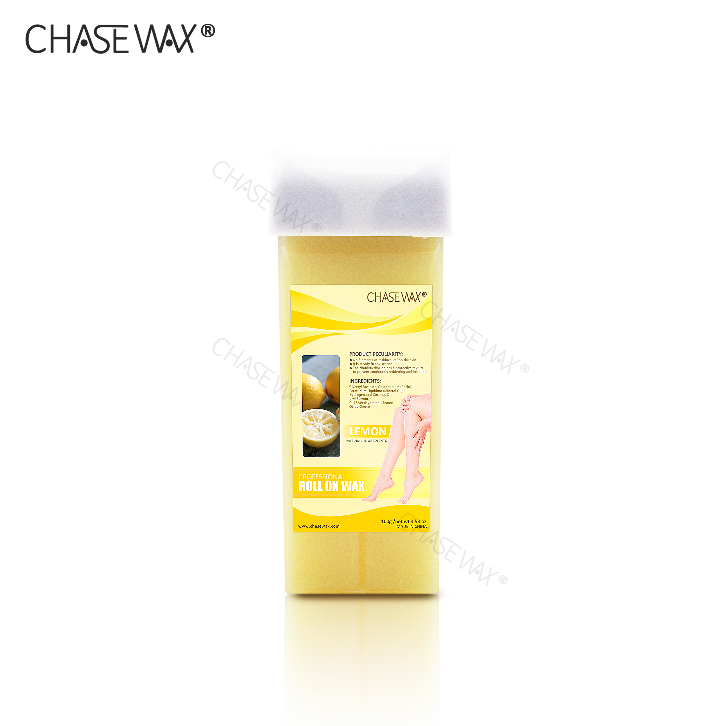 CHASE WAX 100G LEMON ROLL ON CARTRIDGE W