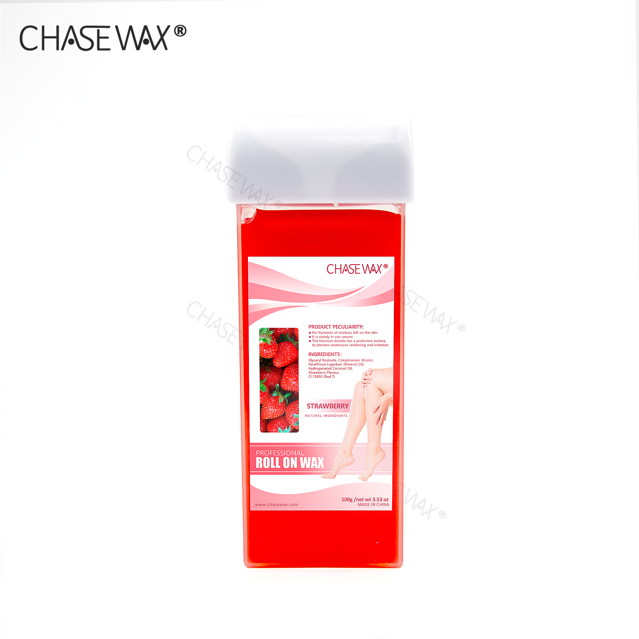 CHASE WAX 100G STRAWBERRY ROLL ON CARTRI