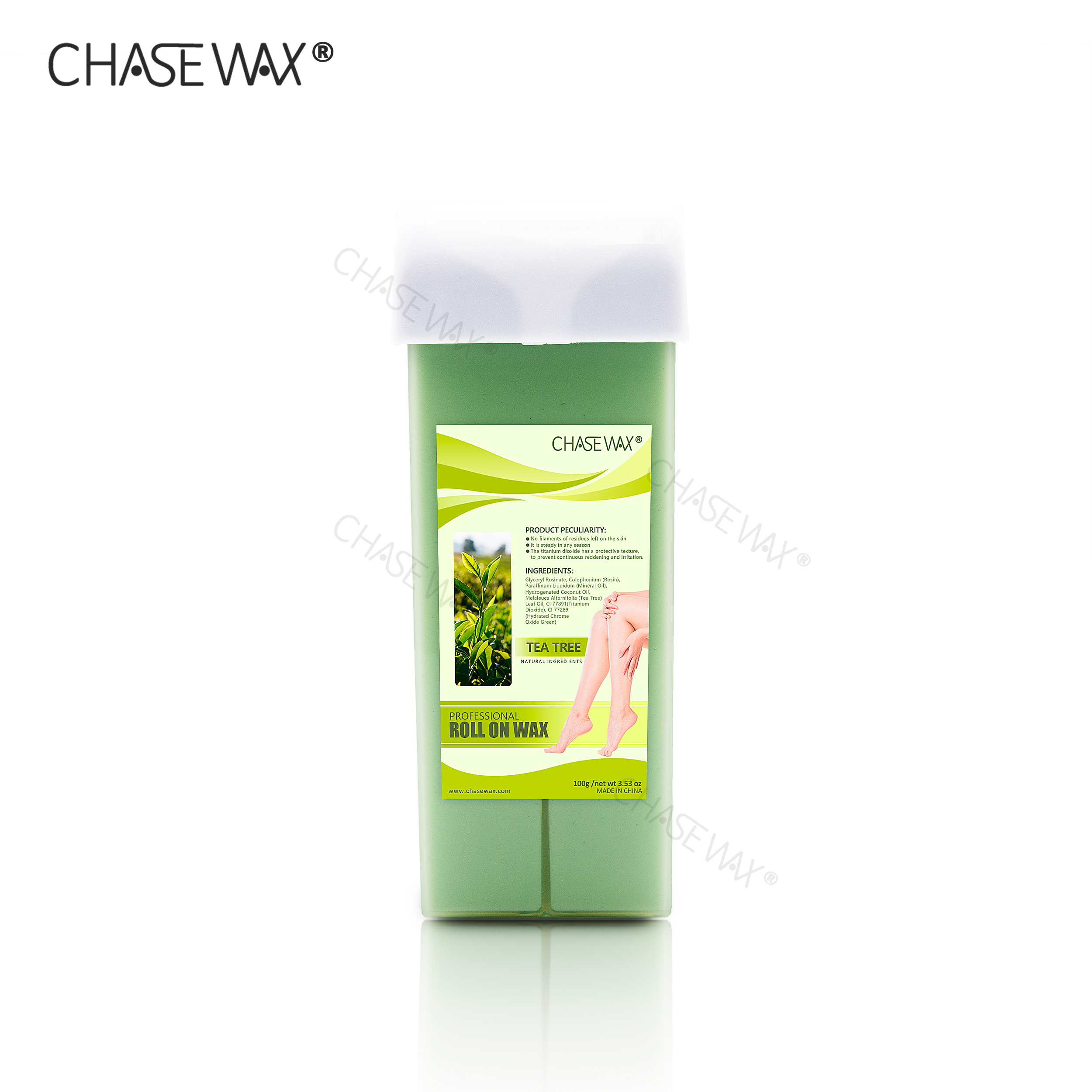 CHASE WAX 100G TEA TREE ROLL ON CARTRIDG