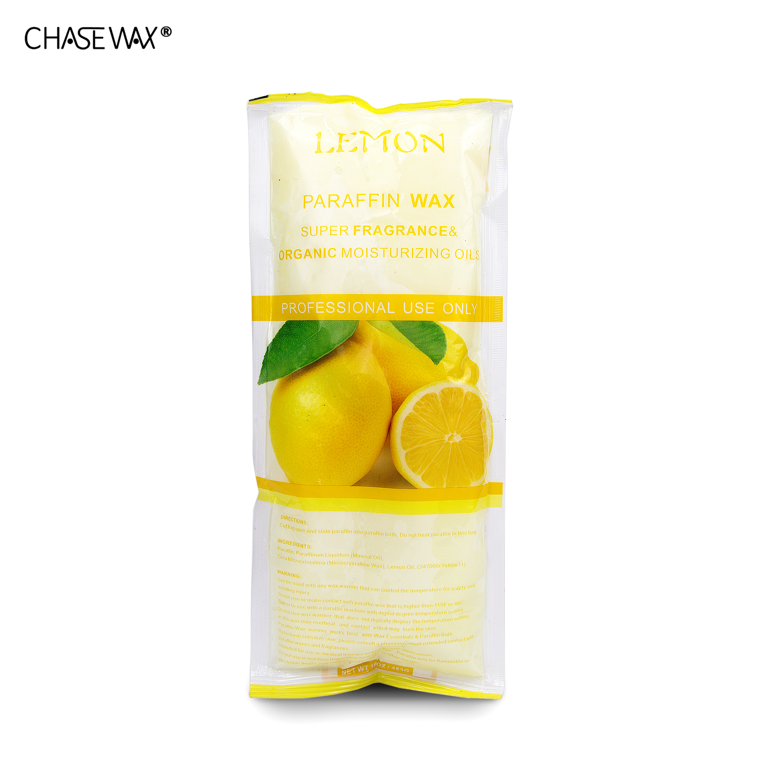 CHASE WAX 450G LEMON PARAFFIN WAX