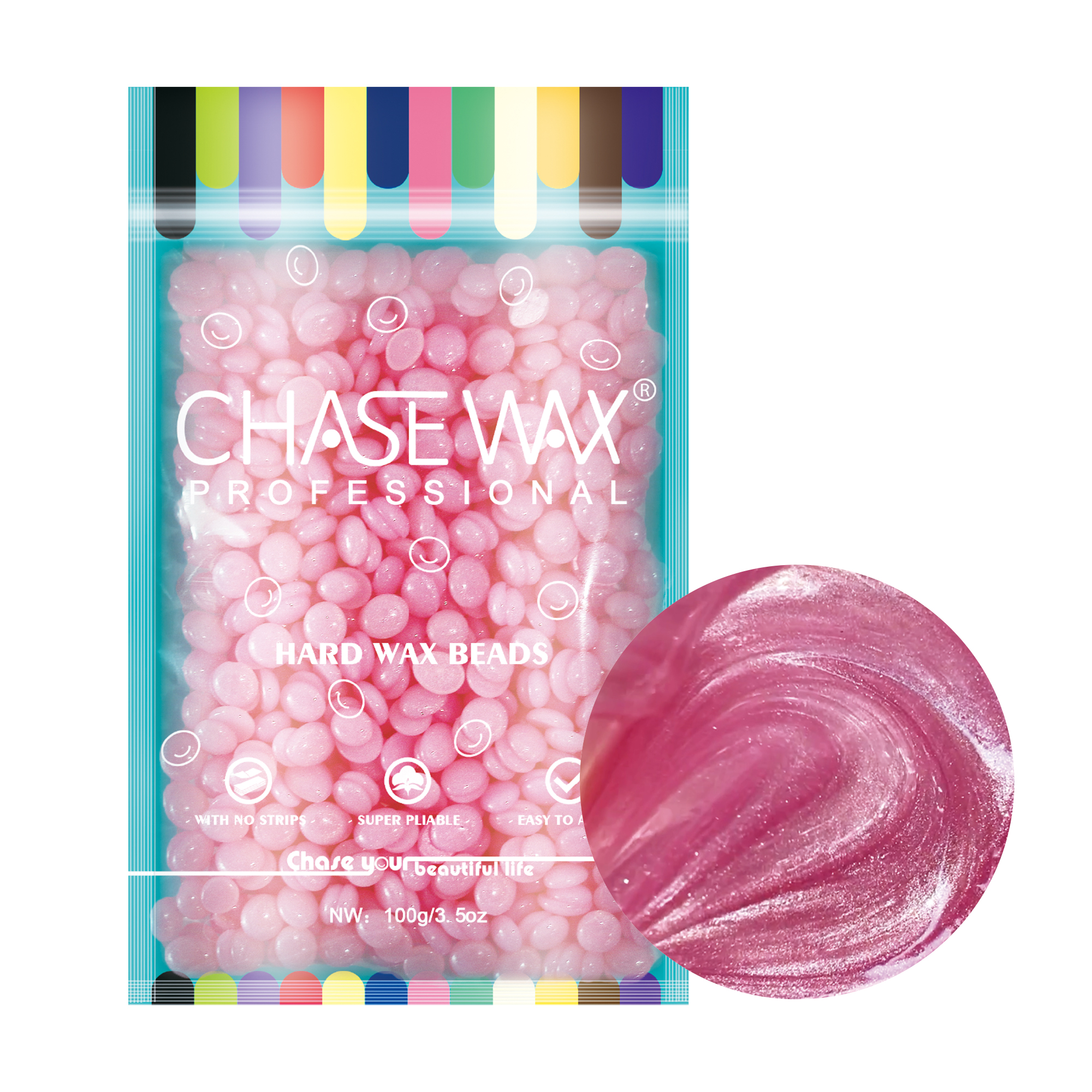 CHASE WAX 100G SHIMMER ROSE PINK ROSIN F