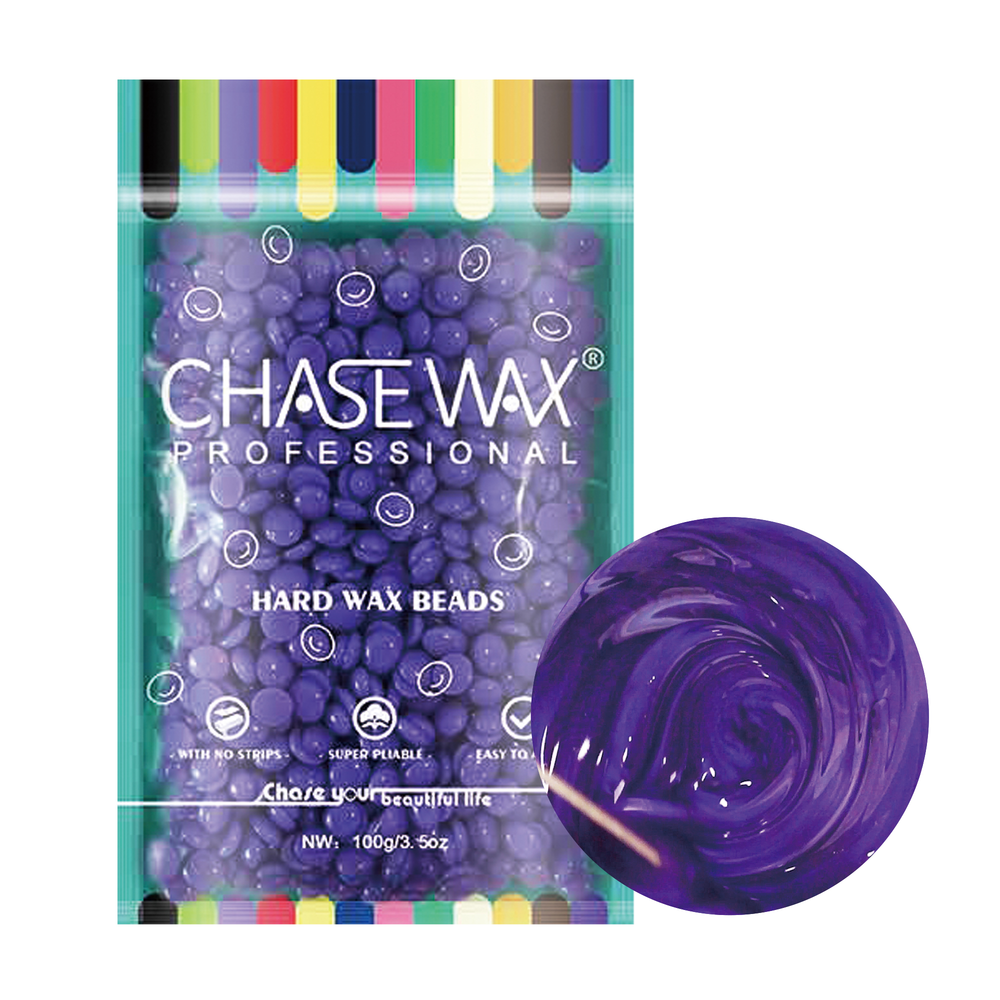 CHASE WAX 100G SHIMMER LAVENDER SPARKLE 