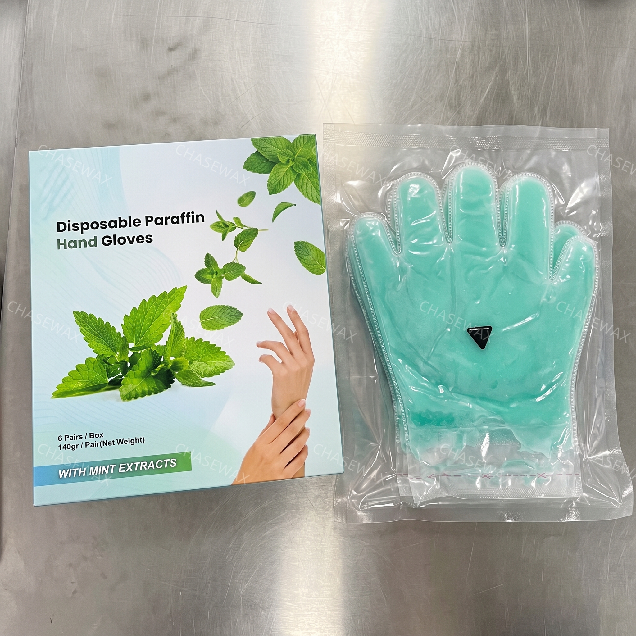 Chase Wax Mint Paraffin Wax Gloves